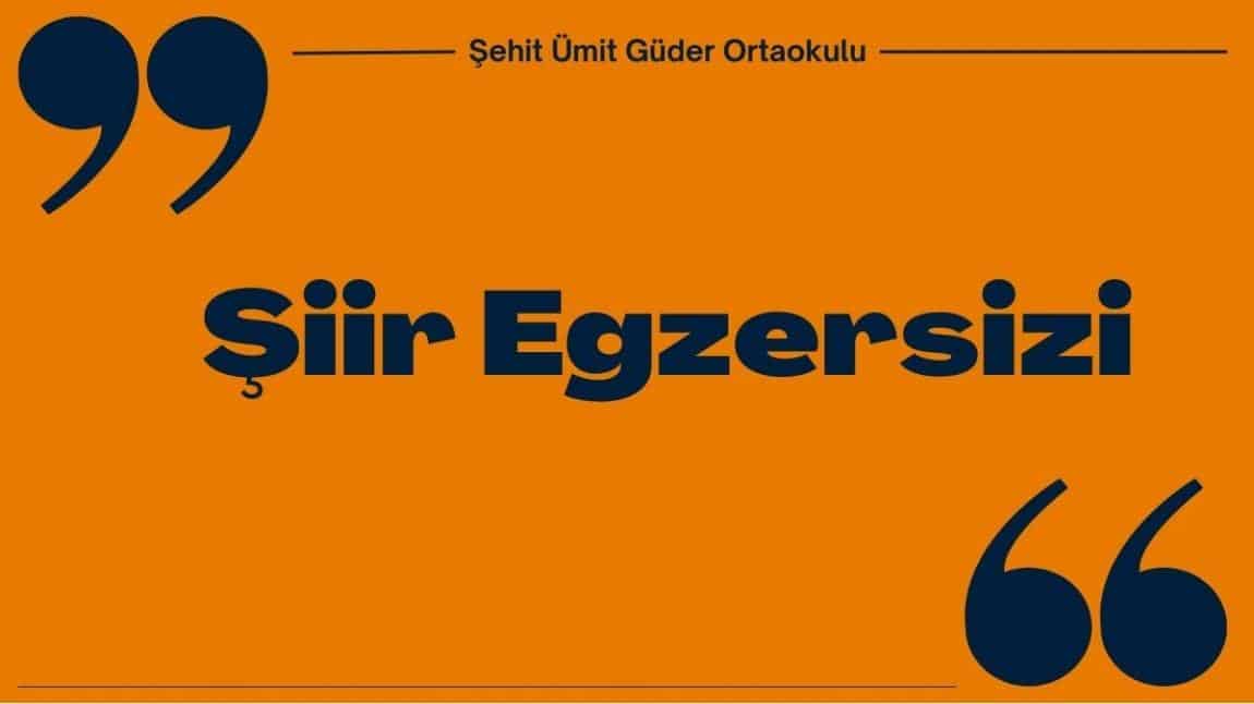 Şiir Egzersiz Çalışması