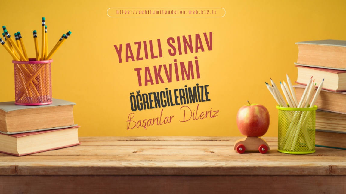2025-2026 Eğitim Öğretim Yılı 1. Dönem 1. Yazılı Takvimi